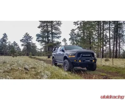 Expedition One Bare Metal Standard Side Wing Style RangeMax Ultra Front Bumper Ram 2500 | 3500 Gas/Power Wagon 2010-2018 - RAM25/35-ULTRFB-BGPW-SF-BARE