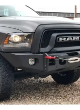 Expedition One Bare Metal Standard Side Wing Style RangeMax Ultra Front Bumper Ram 2500 | 3500 Gas/Power Wagon 2010-2018                                     - RAM25/35-ULTRFB-BGPW-SF-BARE - Image 5