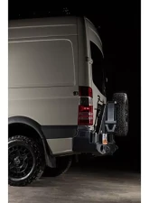 Expedition One Bare Metal Rear Bumper w/ Tire Carrier System Sprinter 2014-2018                                     - SPR-14-18-RB-DSTC-BARE - Image 2