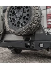 Expedition One Bare Metal Rear Bumper w/ Tire Carrier System Sprinter 2014-2018                                     - SPR-14-18-RB-DSTC-BARE - Image 3