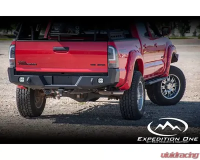 Expedition One Bare Metal Base Rear Bumper Toyota Tacoma 2nd Gen 2005-2015 - TACO05-15-RB-BARE