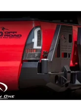 Expedition One Bare Metal Dual Swing Rear Bumper Standard Cut Toyota Tacoma 2nd Gen 2005-2015                                     - TACO05-15-RB-DSTC-BARE - Image 2