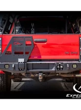 Expedition One Bare Metal Dual Swing Rear Bumper Standard Cut Toyota Tacoma 2nd Gen 2005-2015                                     - TACO05-15-RB-DSTC-BARE - Image 4