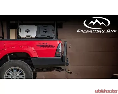 Expedition One Bare Metal Dual Swing High Clearance Rear Bumper Toyota Tacoma 2nd Gen 2005-2015 - TACO05-15-RB-DSTC-HC-BARE