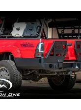 Expedition One Bare Metal Dual Swing High Clearance Rear Bumper Toyota Tacoma 2nd Gen 2005-2015                                     - TACO05-15-RB-DSTC-HC-BARE - Image 3