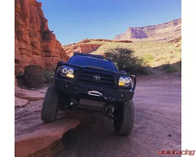 Expedition One Bare Metal Front Winch Bumper w/out Hoop Toyota Tacoma 2005-2015 - TACO12-15-FB-H-BARE