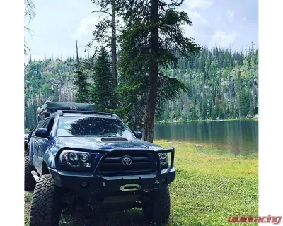 Expedition One Bare Metal Front Winch Bumper w/out Hoop Toyota Tacoma 2005-2015 - TACO12-15-FB-H-BARE
