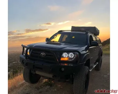 Expedition One Bare Metal Front Winch Bumper w/out Hoop Toyota Tacoma 2005-2015 - TACO12-15-FB-H-BARE