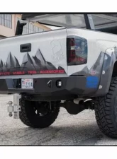 Expedition One Bare Metal Rear Bumper for Chevy 1500 2014-2018                                     - CHV1500-14-18-RB-S3TC-BARE - Image 2