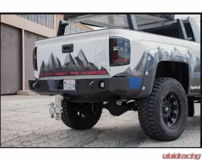 Expedition One Bare Metal Rear Bumper for Chevy 1500 2014-2018 - CHV1500-14-18-RB-S3TC-BARE