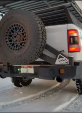 Expedition One Series S3 Single Swing Rear Bumper Carrier System Bare Metal RAM 1500 2009-2018                                     - RAM1500-09-18-RB-S3TC-BARE - Image 2