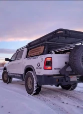 Expedition One Series S3 Single Swing Rear Bumper Carrier System Bare Metal RAM 2500|3500 2010-2018                                     - RAM25/35-10-18-RB-S3TC-BARE - Image 2