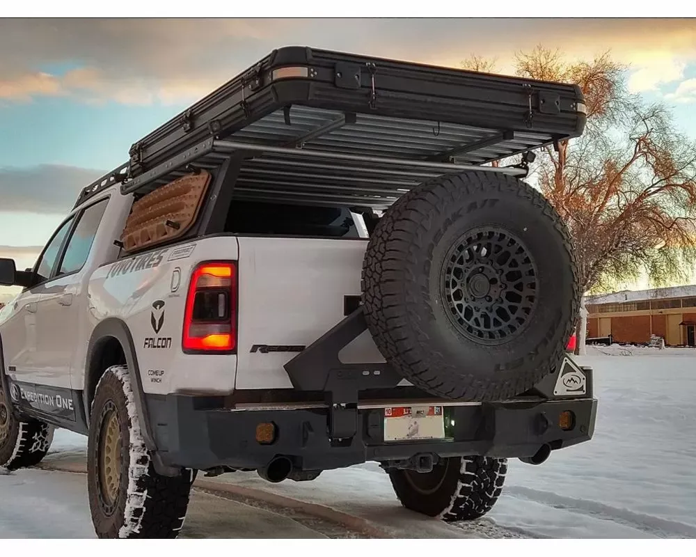 Expedition One S3 Single Swing Rear Bumper Carrier System Bare Metal Toyota Tundra 2007-2013 - TT07-13-RB-S3TC-BARE