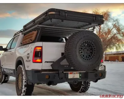 Expedition One S3 Single Swing Rear Bumper Carrier System Bare Metal Toyota Tundra 2007-2013 - TT07-13-RB-S3TC-BARE