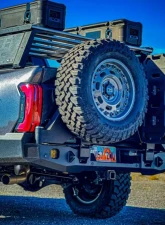 Expedition One Dual Swing-Out Rear Bumper Bare Metal Toyota Tundra 2022+                                     - TT22+RB-DSTC-BARE - Image 2