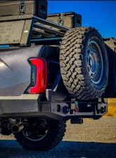 Expedition One Dual Swing-Out Rear Bumper Bare Metal Toyota Tundra 2022+                                     - TT22+RB-DSTC-BARE - Image 2