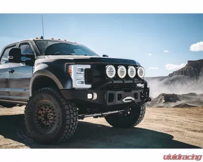 Expedition One Range Max Ultra HD Front Bumper With Extended Flairs Bare Metal No Hoops Ford F450 2017+ - FORDF450-EXT-17+-FB-BARE