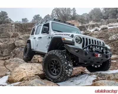 Expedition One Trail Series 2 Full Width Front Bumper Bare Metal Jeep JK|JL|Gladiator - JEEP-JKJLG-TS2-FB-BARE
