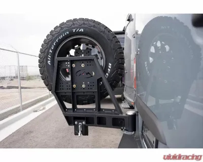 Expedition One Single Swing Rear Bumper System Bare Metal Mercedez Benz Sprinter 2019+ - SPR-19+-RB-SSTC-BARE