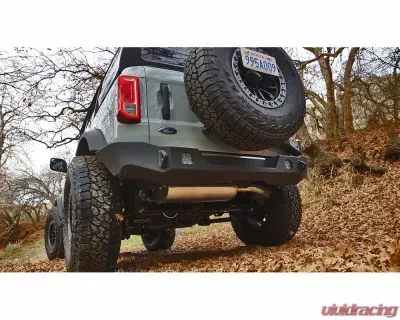 Expedition One Trail Seriees Rear Bumper with Tire Carrier System Bare Metal Ford Bronco 2021+ - FORD-BRNC-21+-RB-STC-BARE