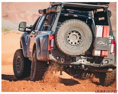 Expedition One Rear Bumper w/Dual Swing Carrier (Bare Metal) Ford F250 | 350 | 450 2017+ - FORDF250/350/450-17+-RB-XD-DSTC-BARE