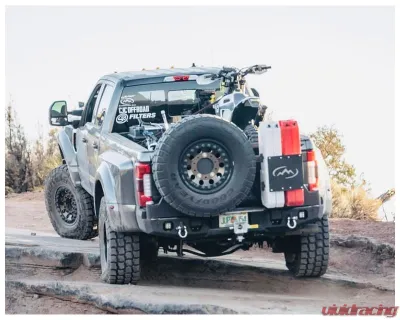 Expedition One Rear Bumper w/Dual Swing Carrier (Bare Metal) Ford F250 | 350 | 450 2017+ - FORDF250/350/450-17+-RB-XD-DSTC-BARE
