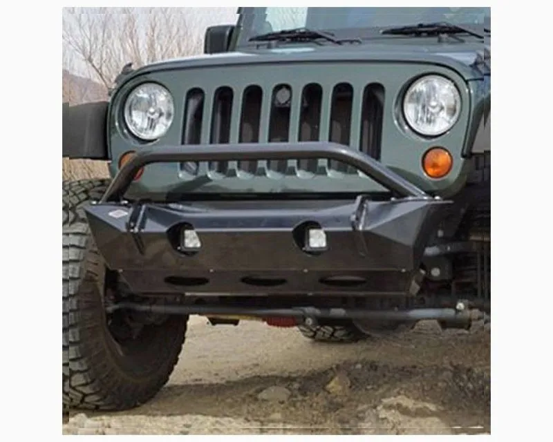 Expedition One Stubby Front Bumper (Bare Metal) Jeep Wrangler JL 2018+ - JL-MULE-FB-STUBBY-BARE
