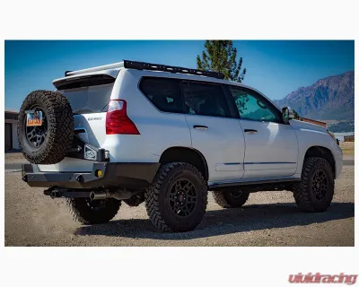 Expedition One Single Swing Rear Bumper Carrier System (Single Swing Arm/Bare Metal) Lexus GX460 2010+ - LX46-10+RB-STC-BARE