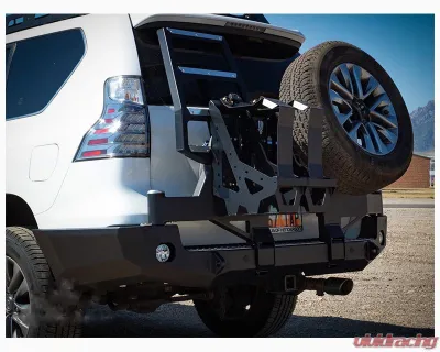 Expedition One Rear Bumper w/Dual Swing Carrier System (Bare Metal) Lexus GX460 2010+ - LX46-10+RB-DSTC-BARE