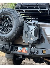 Expedition One Rear Bumper w/Dual Swing Carrier System (Bare Metal) Nissan Frontier 2022+                                     - NF-22+RB-DSTC-BARE - Image 3