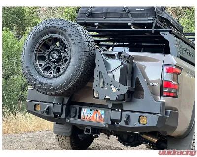 Expedition One Rear Bumper w/Dual Swing Carrier System (Bare Metal) Nissan Frontier 2022+ - NF-22+RB-DSTC-BARE