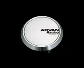 Advan 73mm Flat Type Center Cap - Silver Alumite