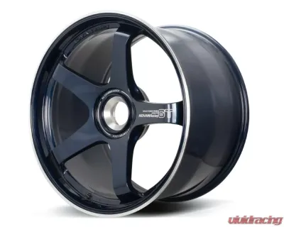 Advan GT Porsche Wheel 21x11 5x130 60mm Racing Titanium Blue & Ring - YAQ1M60PDP