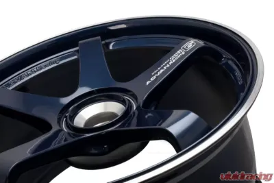 Advan GT Porsche Wheel 21x11 5x130 60mm Racing Titanium Blue & Ring - YAQ1M60PDP