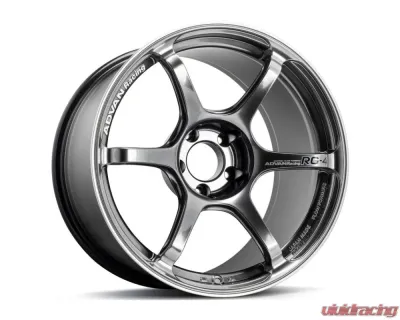 Advan RG-4 Wheel 18x9 5x114.3 25mm Racing Hyper Black & Ring - YA48I25EHBR
