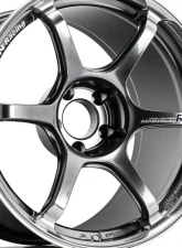 Advan RG-4 Wheel 18x9 5x114.3 25mm Racing Hyper Black & Ring                                     - YA48I25EHBR - Image 3