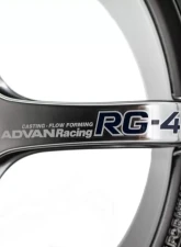 Advan RG-4 Wheel 18x9 5x114.3 25mm Racing Hyper Black & Ring                                     - YA48I25EHBR - Image 7