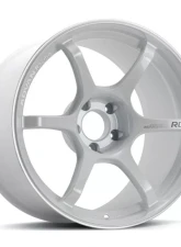 Advan RG-4 Wheel 18x8 5x114.3 44mm Racing White Metallic & Ring                                     - YA48G44EWMR - Image 7