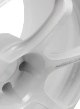 Advan RG-4 Wheel 18x8 5x114.3 44mm Racing White Metallic & Ring                                     - YA48G44EWMR - Image 3