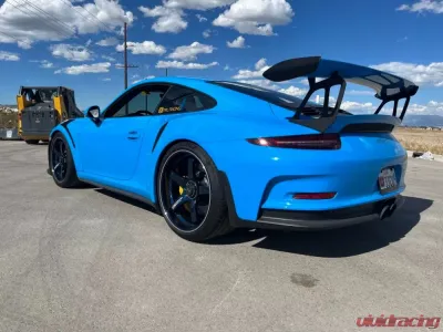 Advan GT Porsche Wheel 21x12.5 Centerlock 44mm Racing Titanium Blue & Ring - YAQ1P44IDP