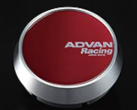 Advan 73mm Middle Type Center Cap - Candy Red