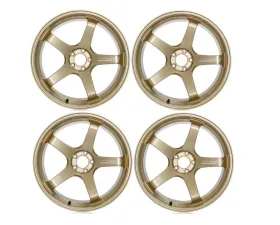 Advan GT Premium Wheel Set 20x10 | 20x12 Dark Racing Gold Metallic Nissan GT-R R35