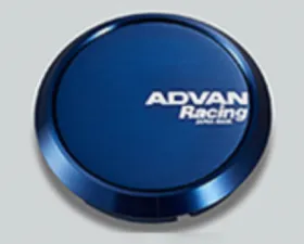 Advan 73mm Flat Center Cap - Blue