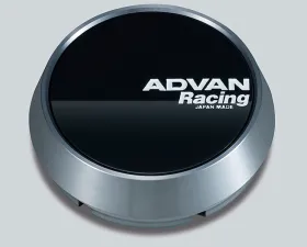 Advan 73mm Middle Type Center Cap - Gloss Black/Hyper Ring