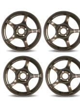 Advan Subaru WRX | BRZ | FRS | GT86 | GR86 2002+ TC-4 Wheel Set of 4 18x9.5 5x100 45mm Umber Bronze Metallic & Ring                                     - VR-152591303 - Image 4