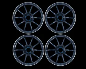 Advan Honda Civic | Acura Integra 1995-2000 RZII Wheel Set of 4 16x7 4x100 41mm Racing Indigo Blue & Ring