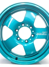 Advan GT Heavy Duty Wheel 17x8.5 6x139.7 10mm Racing Turquoise                                     - YAQH7H-10KRTB - Image 2