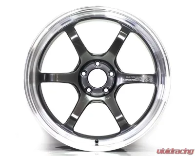 Advan R6 Wheel 18x8.5 5x112 45mm Machining & Hyper Platinum Black - YA68H45MMPB