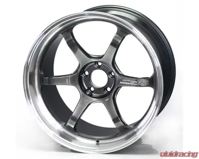 Advan R6 Wheel 18x8.5 5x112 45mm Machining & Hyper Platinum Black - YA68H45MMPB