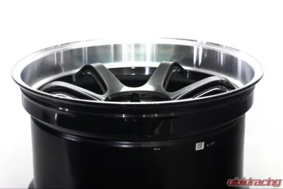 Advan R6 Wheel 18x8.5 5x112 45mm Machining & Hyper Platinum Black - YA68H45MMPB